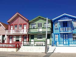 Typical houses in the Costa Nova