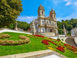 The exterior of the Braga Santuario